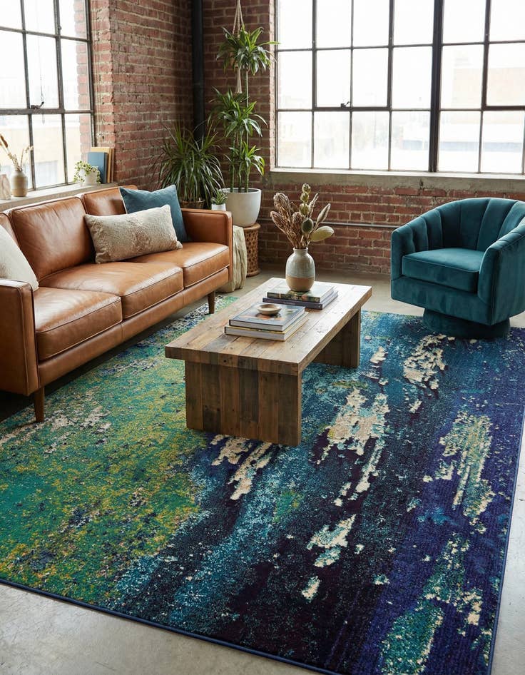 Detail image of 8' x 11'  Washable Casablanca Rug