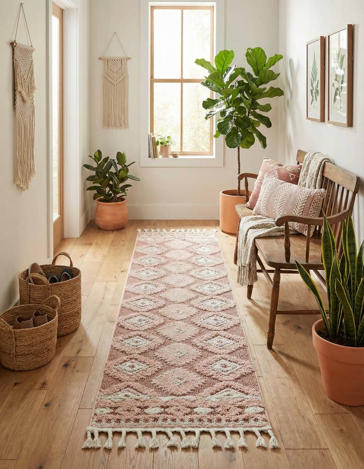 Detail image of 2' x 8' Boho Runner Rug