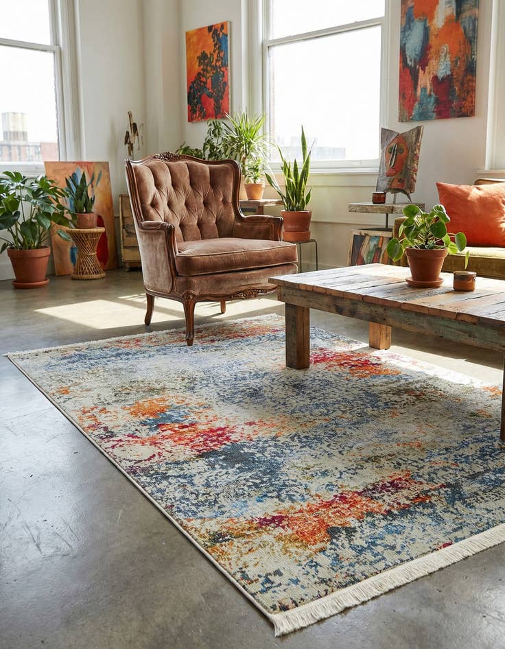 Detail image of 4' 3 x 6' Santiago Rug