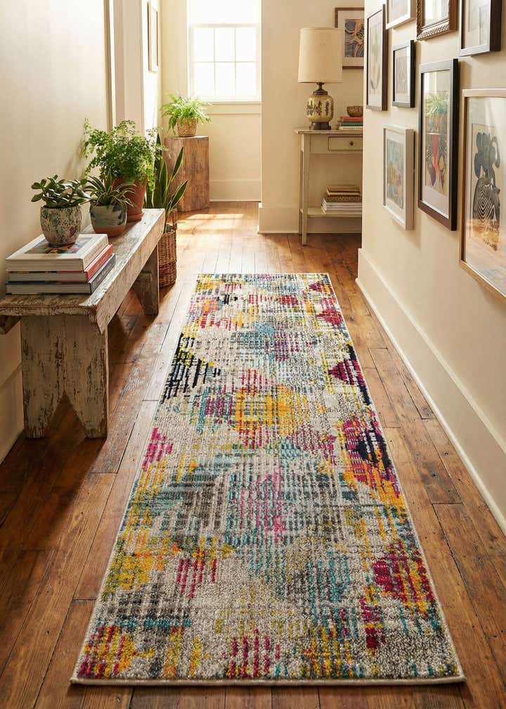 2' x 6' Washable Theia Runner Rug