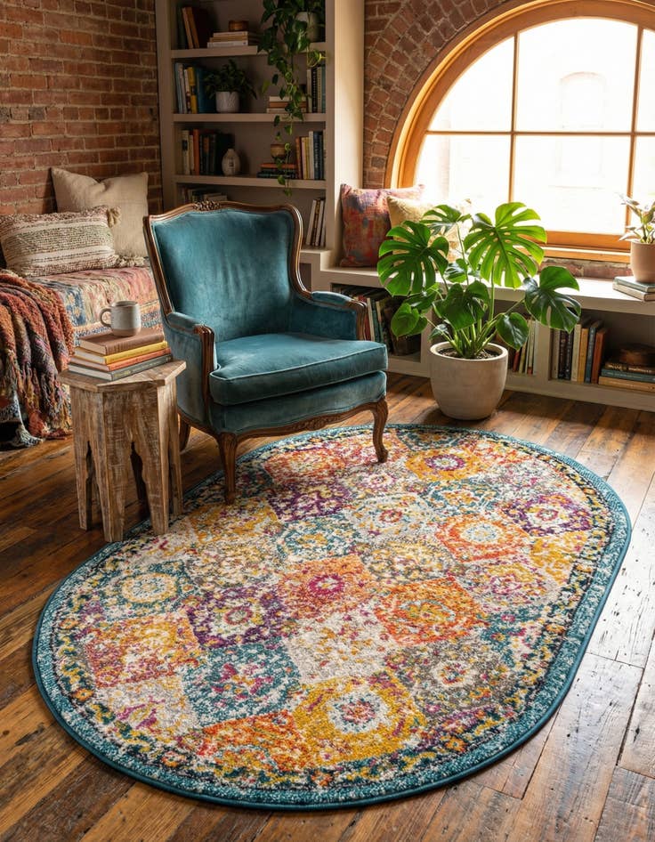 Detail image of  3' x 5' 3 Madeline Oval Rug