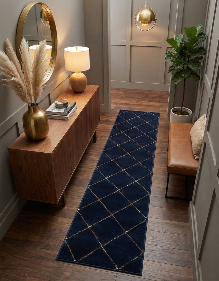 Detail image of 2' x 8' Vogue Geo Runner Rug