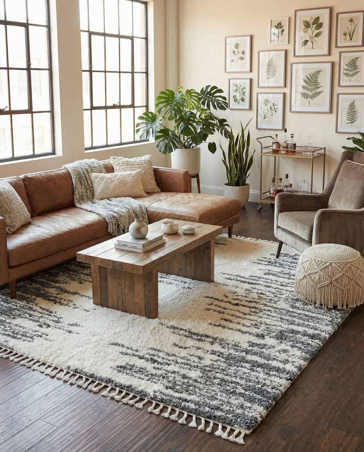 7' 10 x 7' 10 Serenity Shag Square Rug