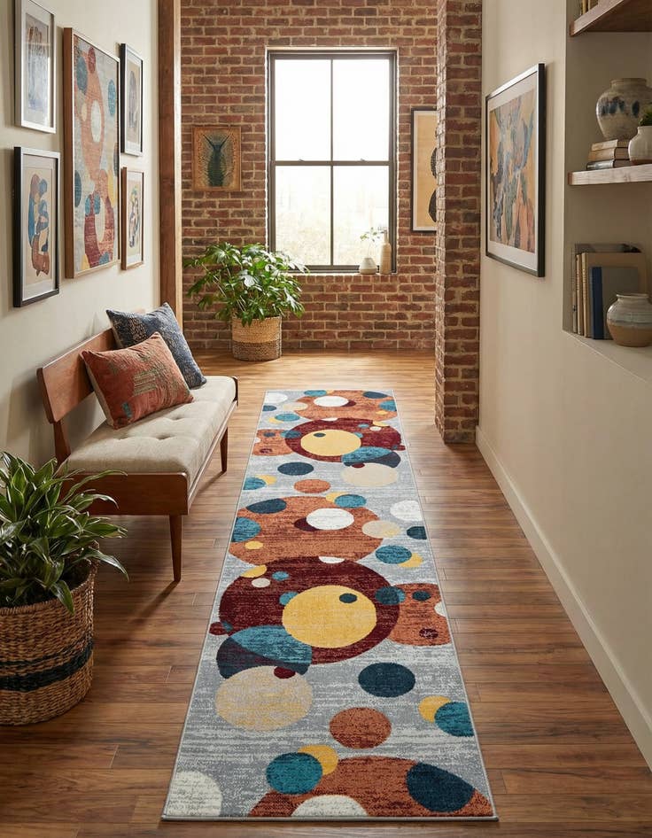 Detail image of 2' 7 x 12' Kamala Washable Runner Rug