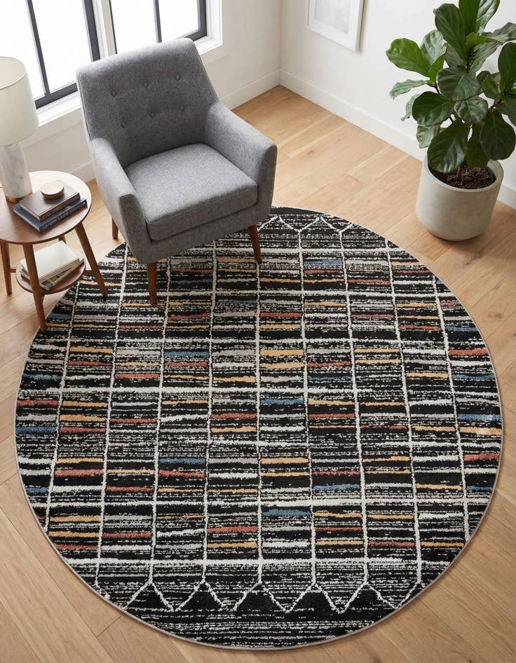 Detail image of 5' 3 x 5' 3 Aramis Round Rug