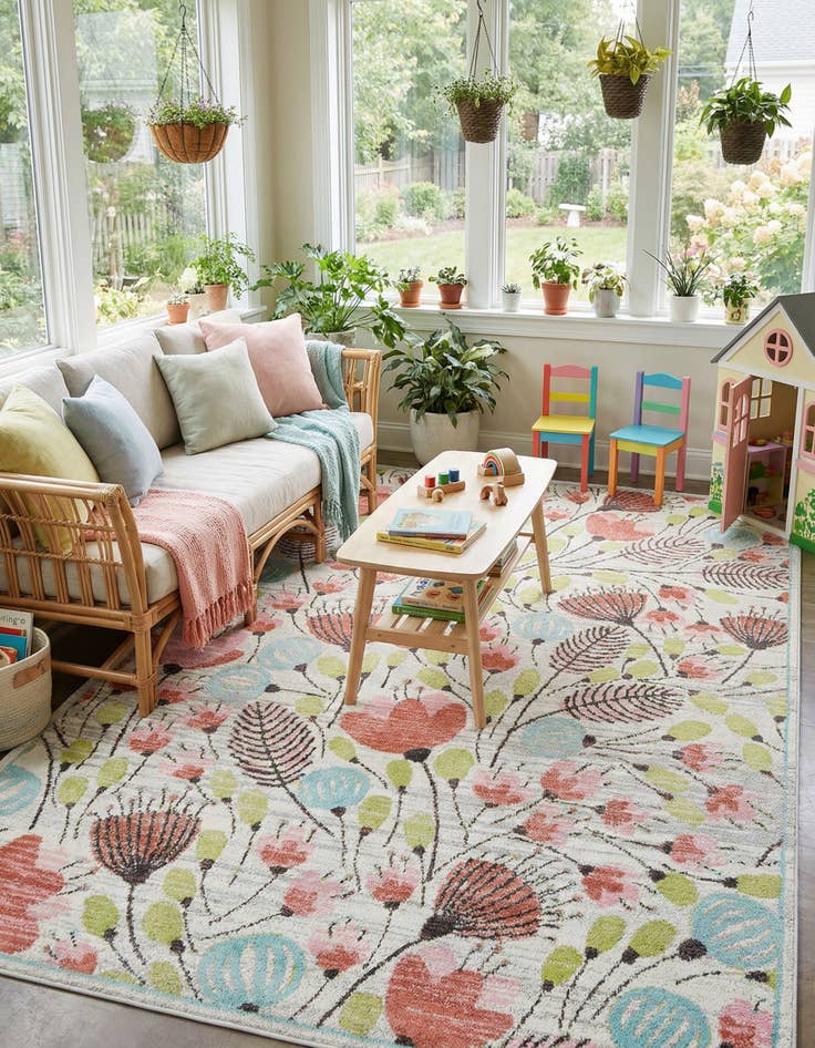 Detail image of 10' x 13' Whimsy Kids Rug