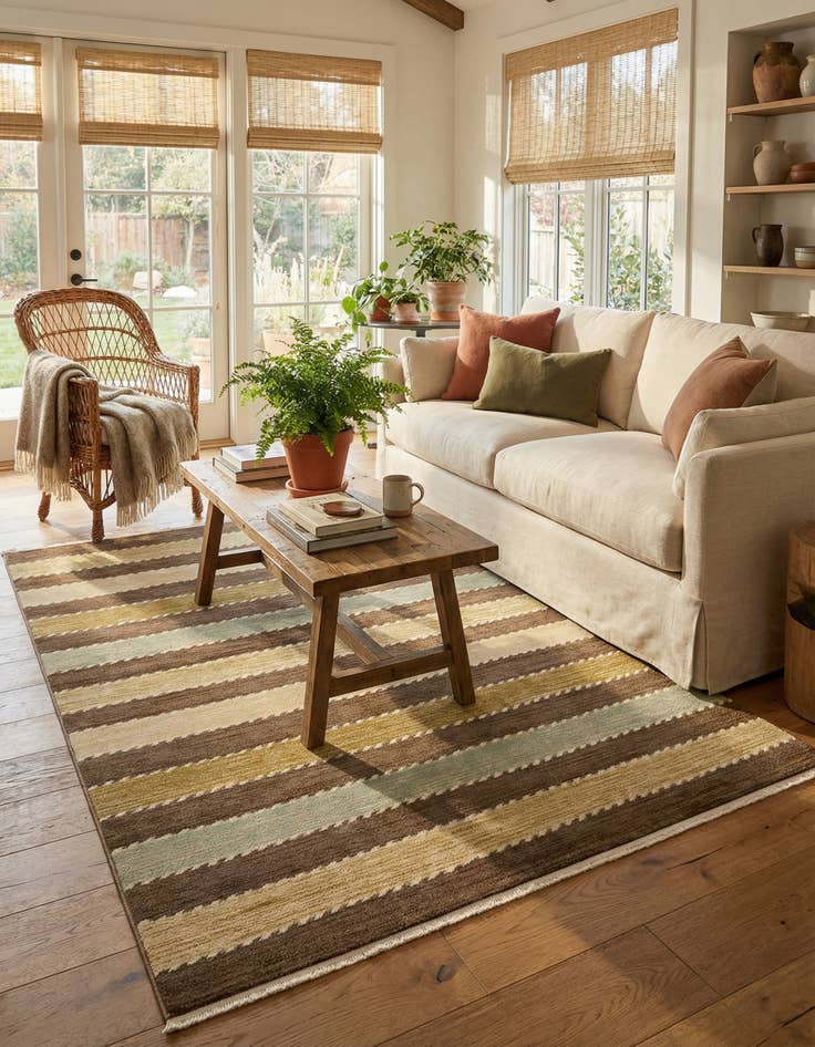 Detail image of 6' x 9' Kashkuli Gabbeh Rug