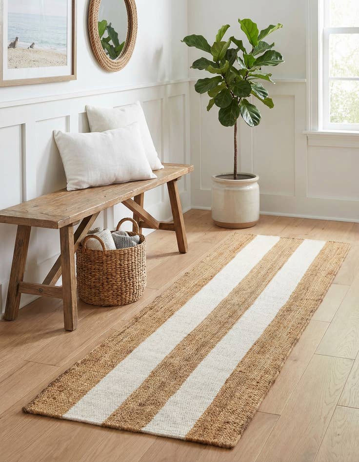 Detail image of 2' x 8' Hand Woven Jill Zarin Hamptons Runner Rug