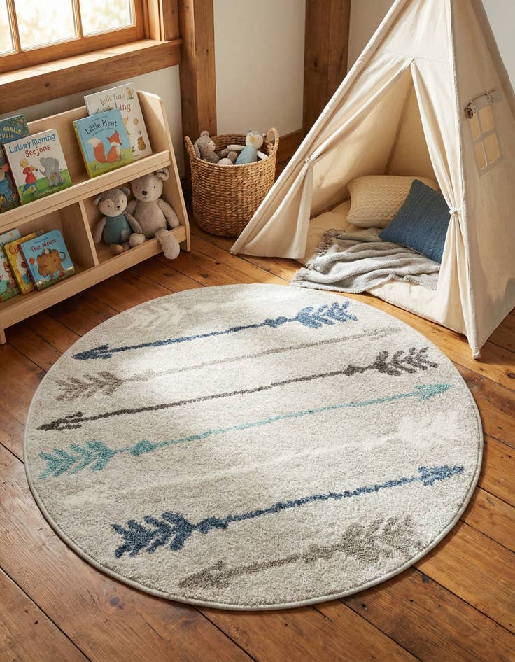Detail image of 3' x 3' Harvest Round Rug