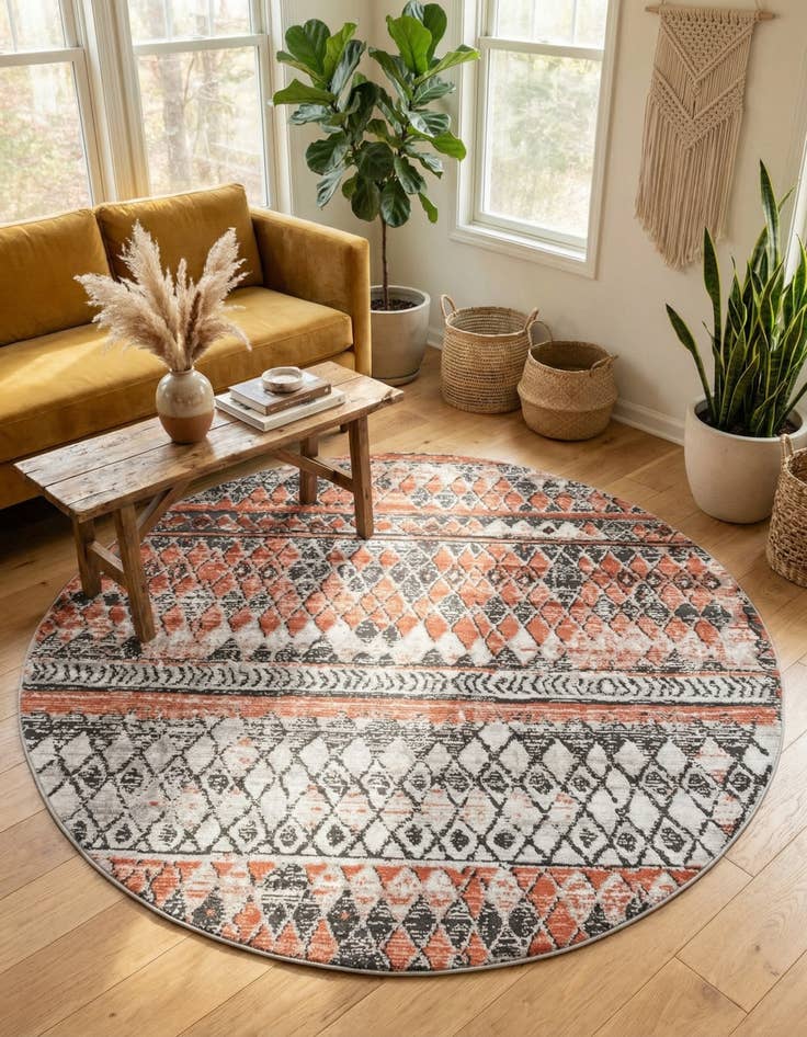 Detail image of 6' x 6' Leipzig Round Rug