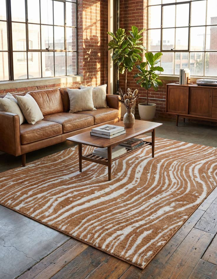 Detail image of  7' 10 x 10' Sepia Rug