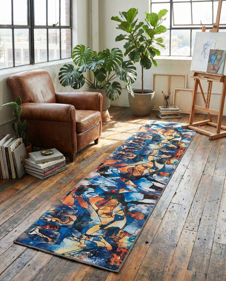 Detail image of 2' 7 x 10' Yara Runner Rug