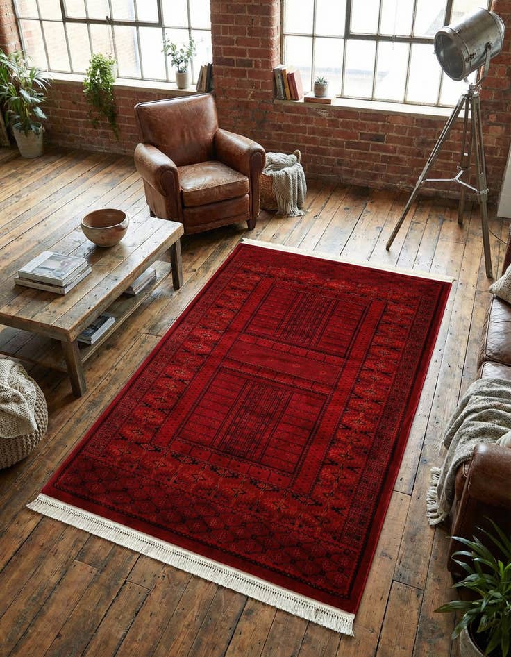 Detail image of 5' 3 x 8' Bokhara Rug