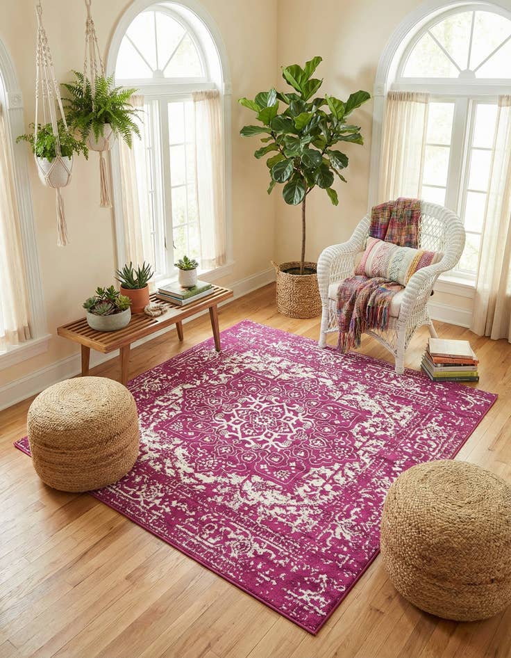 Detail image of 7' 10 x 7' 10 Arlington Square Rug