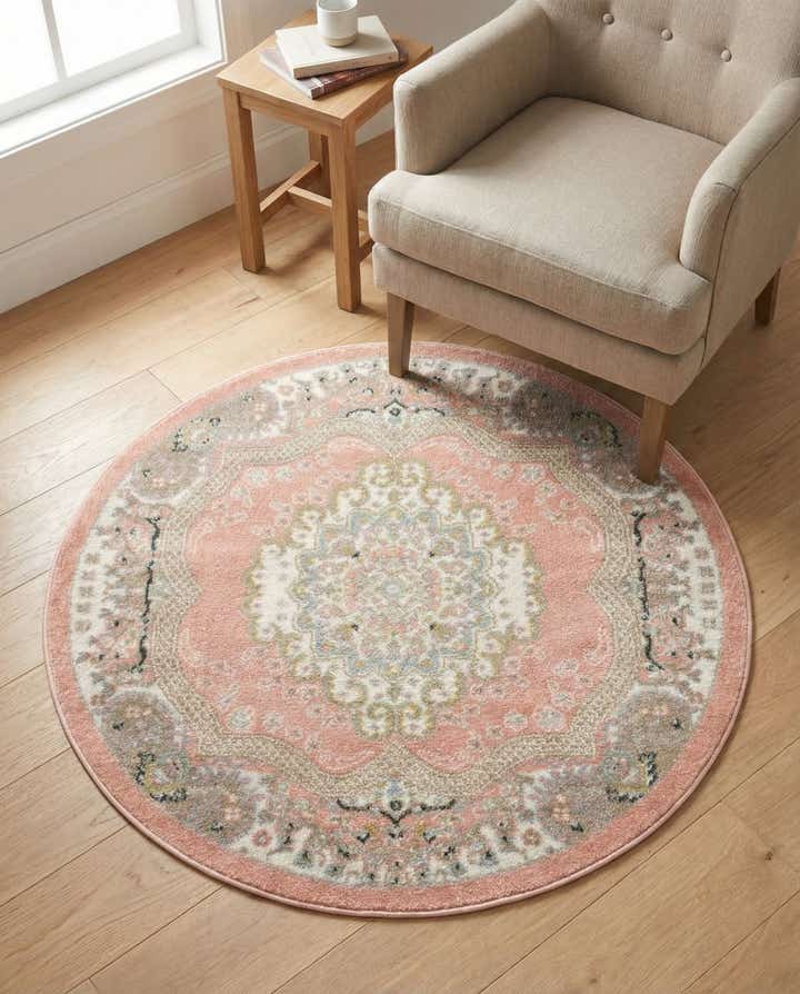 3' 3 x 3' 3 Kamala Washable Round Rug