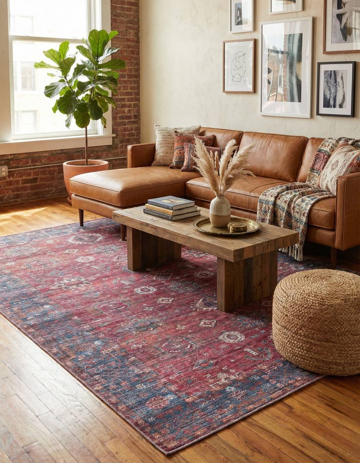 Detail image of 7' 10 x 10' Washable Maahru Rug