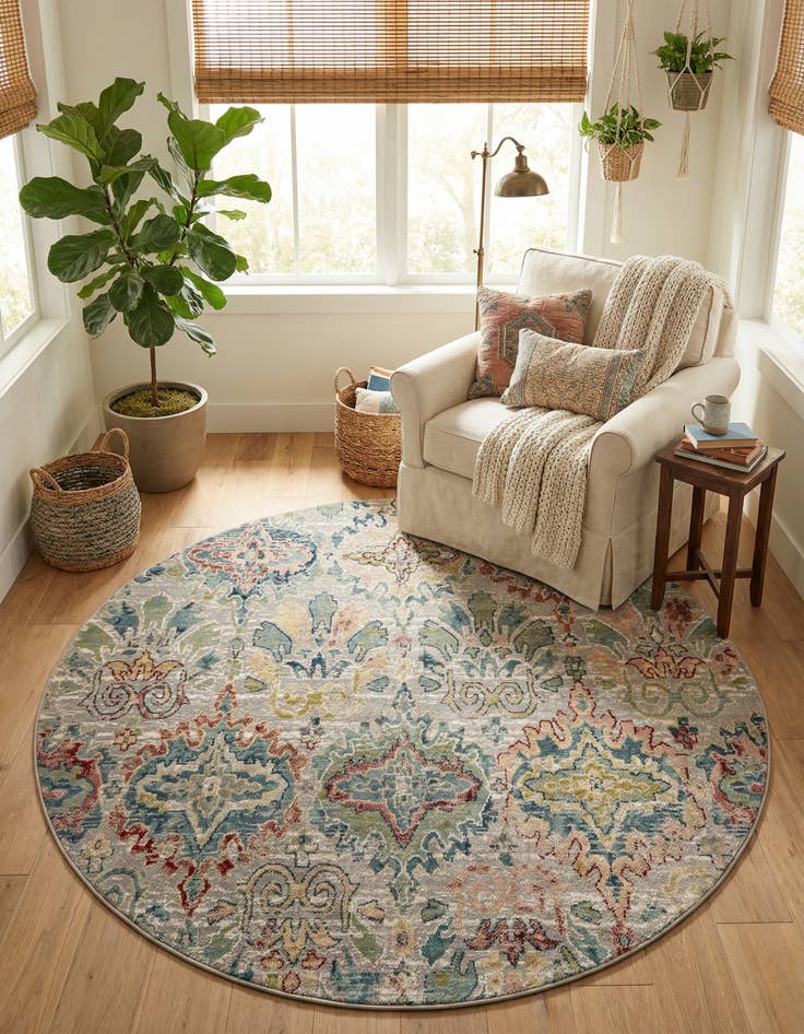 Detail image of 8' x 8' Charleston Round Rug