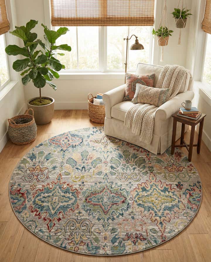 8' x 8' Charleston Round Rug