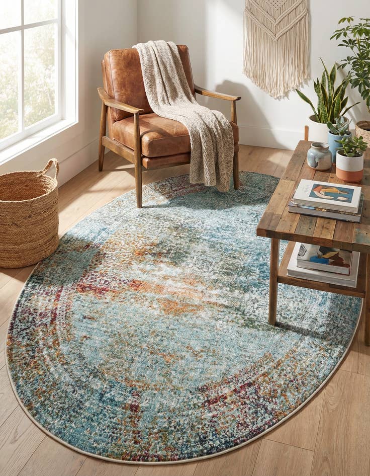 Detail image of 4' 3 x 6' Santiago Oval Rug