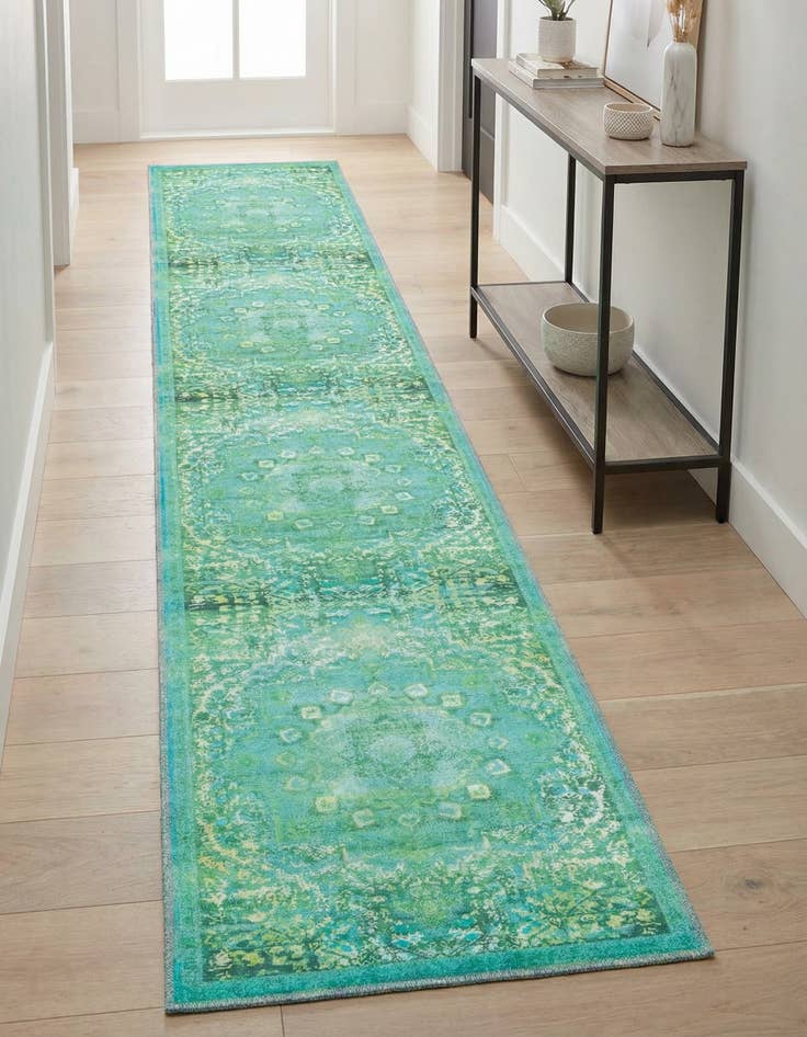 Detail image of 2' x 10'  Washable Renaissance Runner Rug