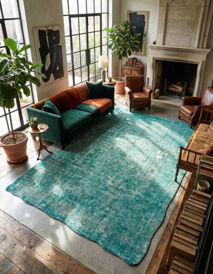 Detail image of 9' 2 x 13' 4 Hand Knotted Ultra Vintage Persian Wool Rug