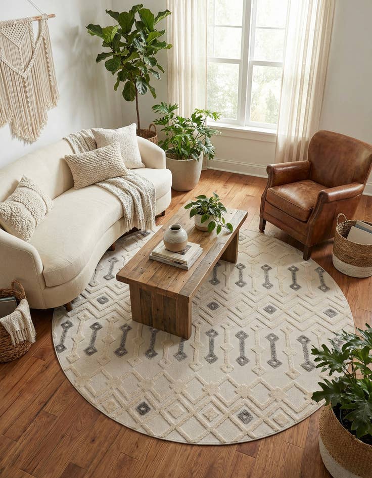 Detail image of 7' 10 x 7' 10 Arlo Round Rug