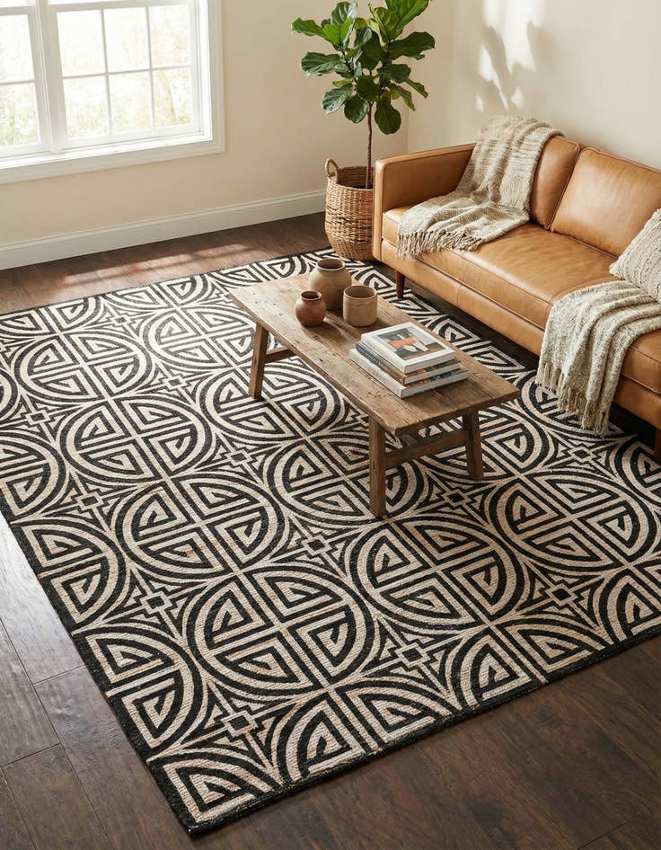 Detail image of 7' 10 x 10'  Hand Woven Chenille Jute Rug