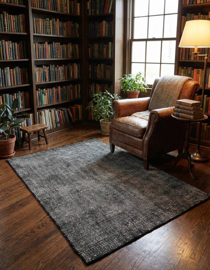 Detail image of 3' 3 x 5' 3 Hand Woven Jill Zarin English Manor Farmhouse Wool Rug