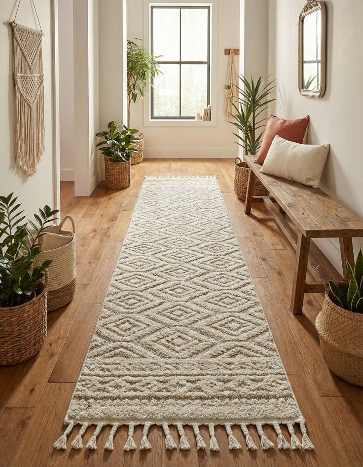 Detail image of 2' 7 x 12' Boho Runner Rug