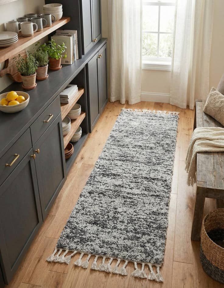 Detail image of 2' 2 x 6' Athena Shag Runner Rug