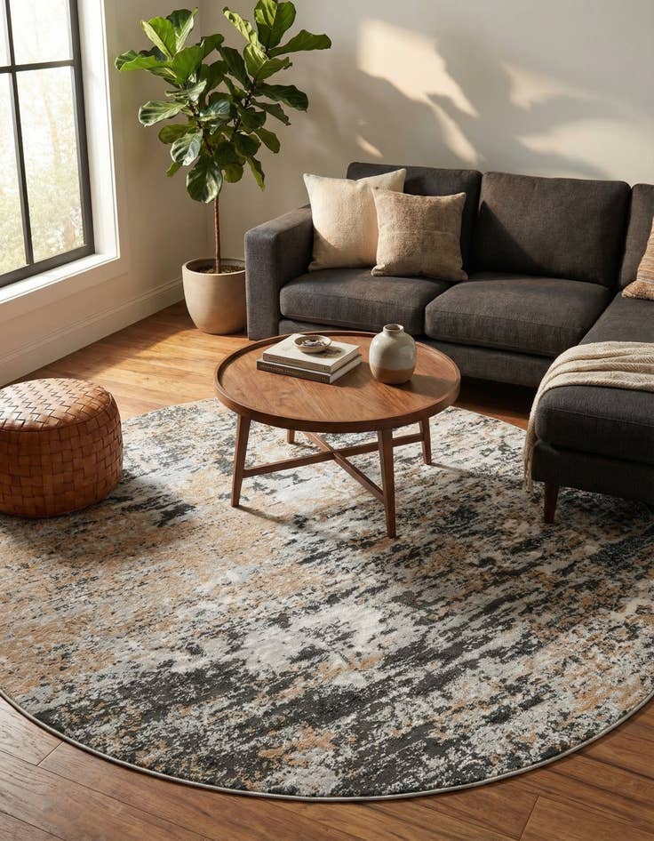 Detail image of 7' 10 x 7' 10 Leipzig Round Rug