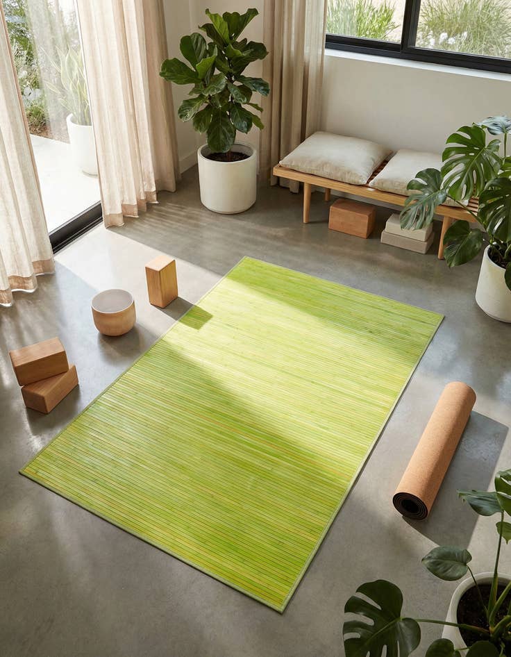 Detail image of 5' 3 x 7' 10 Bamboo Rug