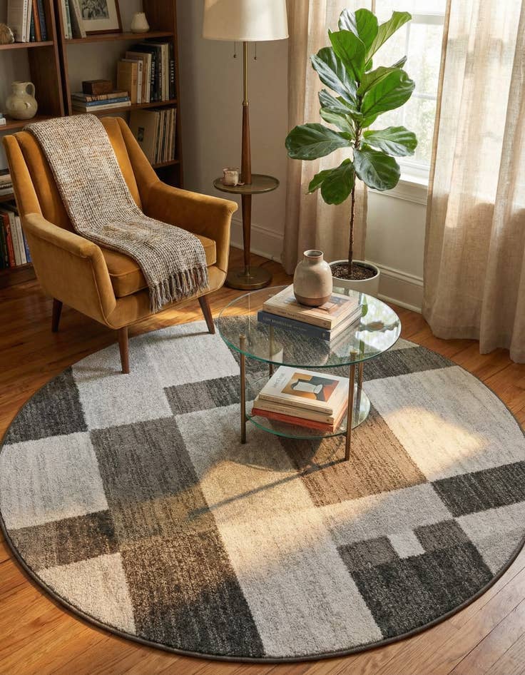 Detail image of 5' 3 x 5' 3 Equinox Round Rug