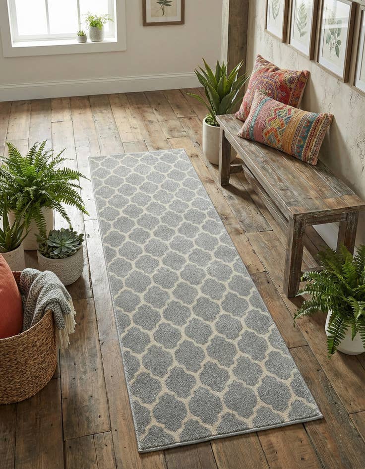 Detail image of 2' x 6' Lattice Runner Rug