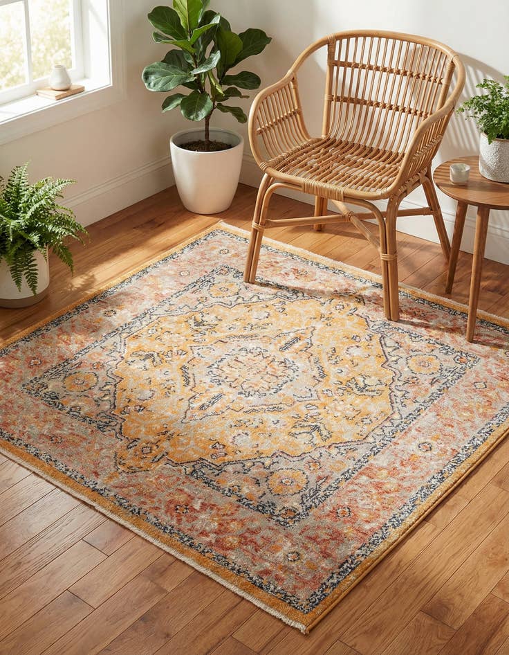 Detail image of 4' x 4' Lola Square Rug