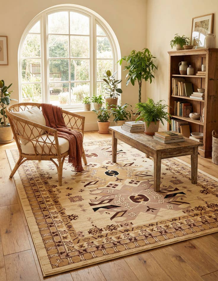 Detail image of 7' x 10' Heriz Design Rug