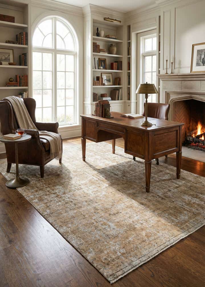 9' 5 x 13' 1 Hand Knotted Ultra Vintage Persian Wool Rug