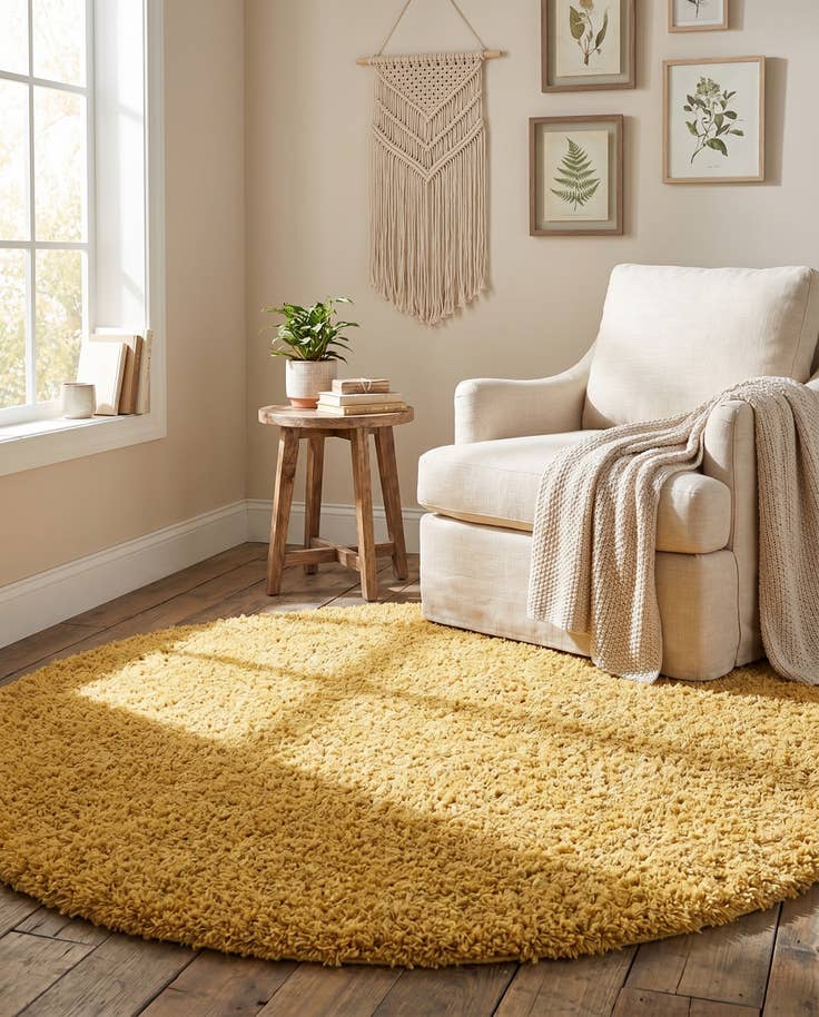 Detail image of 5' x 5' Everyday Shag Round Rug