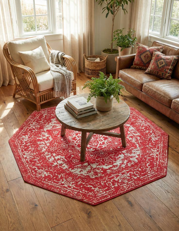 Detail image of 7' 10 x 7' 10 Arlington Octagon Rug