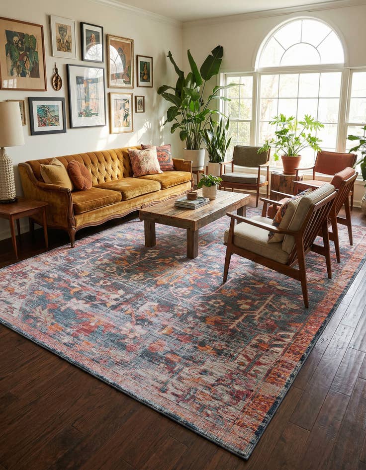 Detail image of 10' 6 x 13'  Washable Maahru Rug