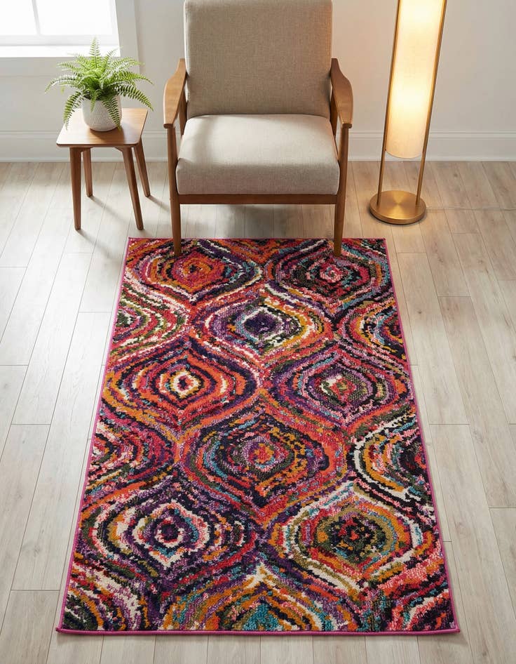 Detail image of 3' 3 x 5' 3 Washable Hyacinth Rug