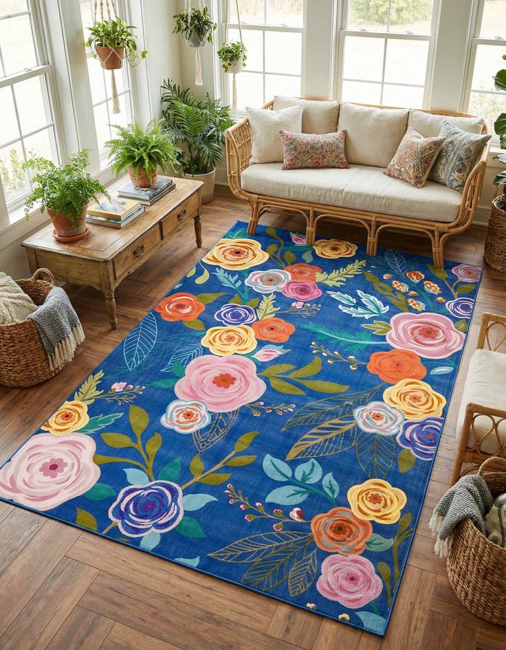 Detail image of 5' 3 x 7' 10 Blossom Rug