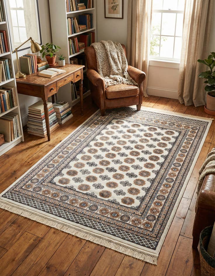 Detail image of 5' 3 x 8' Bokhara Rug