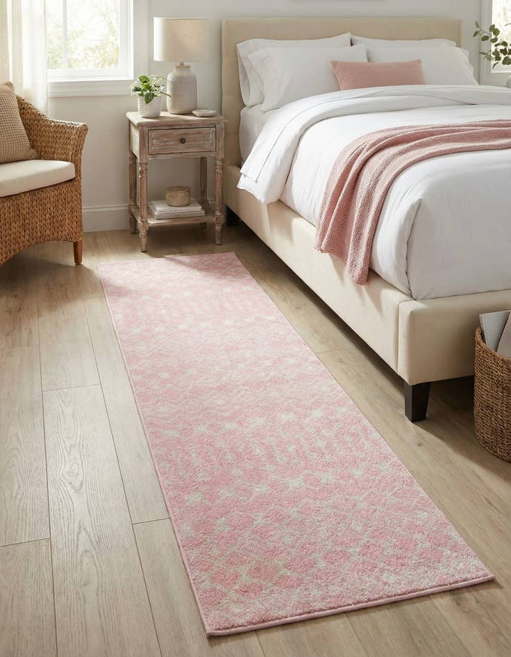 Detail image of 2' x 8' Moroccan Trellis Runner Rug