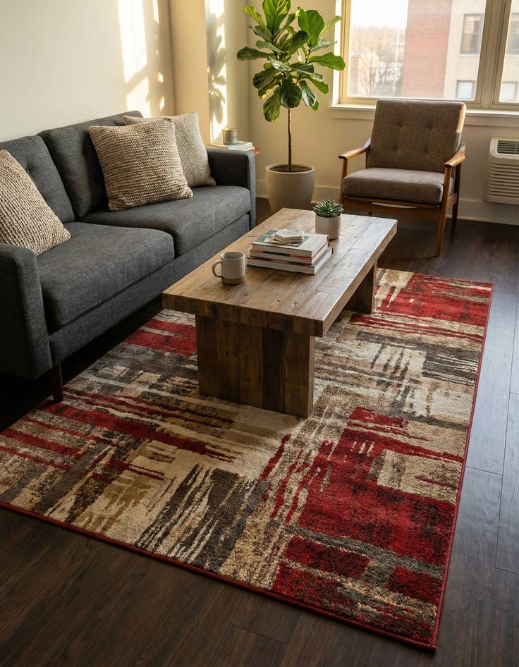 Detail image of 5' 3 x 8' Coffee Shop Rug