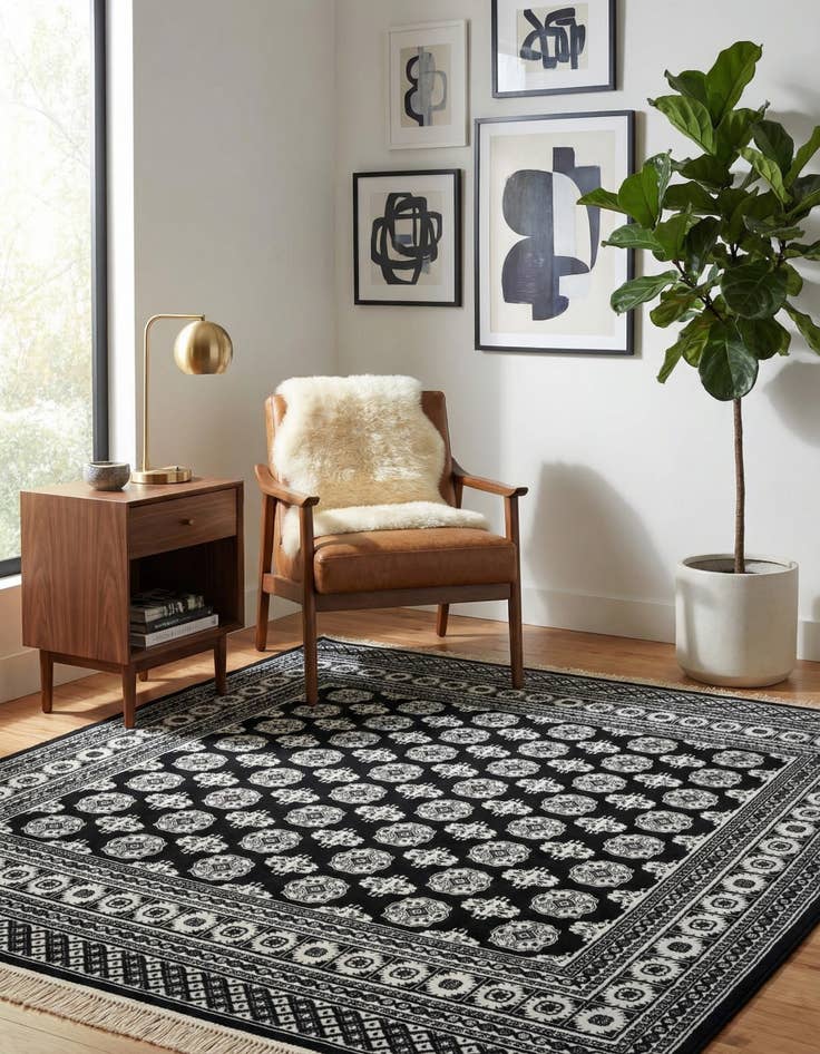 Detail image of 7' 10 x 7' 10 Bokhara Square Rug