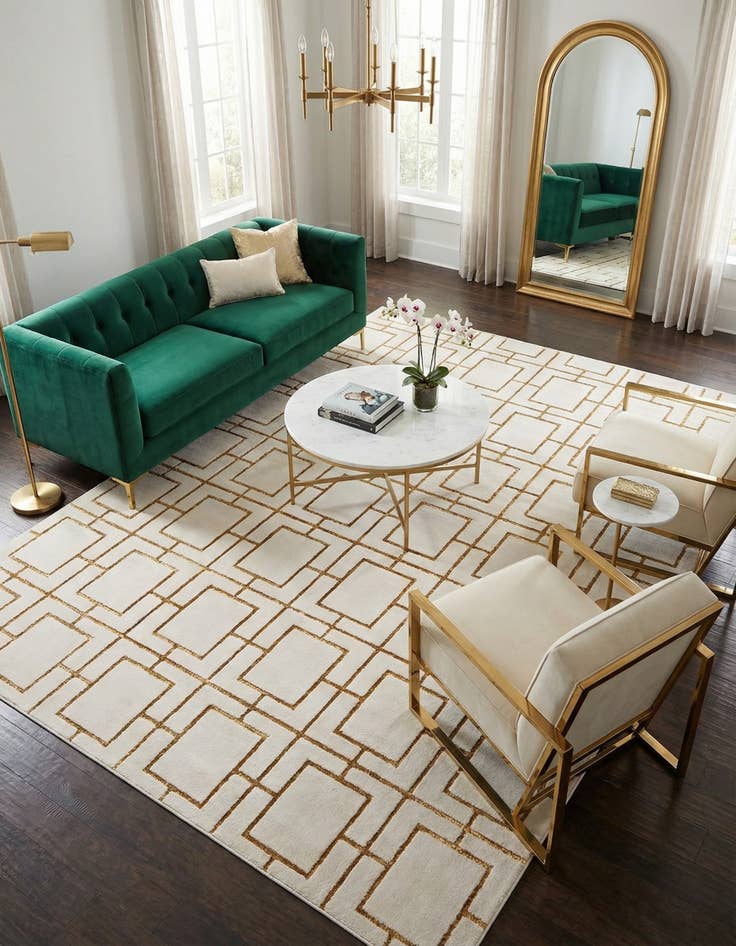 Detail image of 7' 10 x 10' Marilyn Monroe&trade; Glam Deco Rug