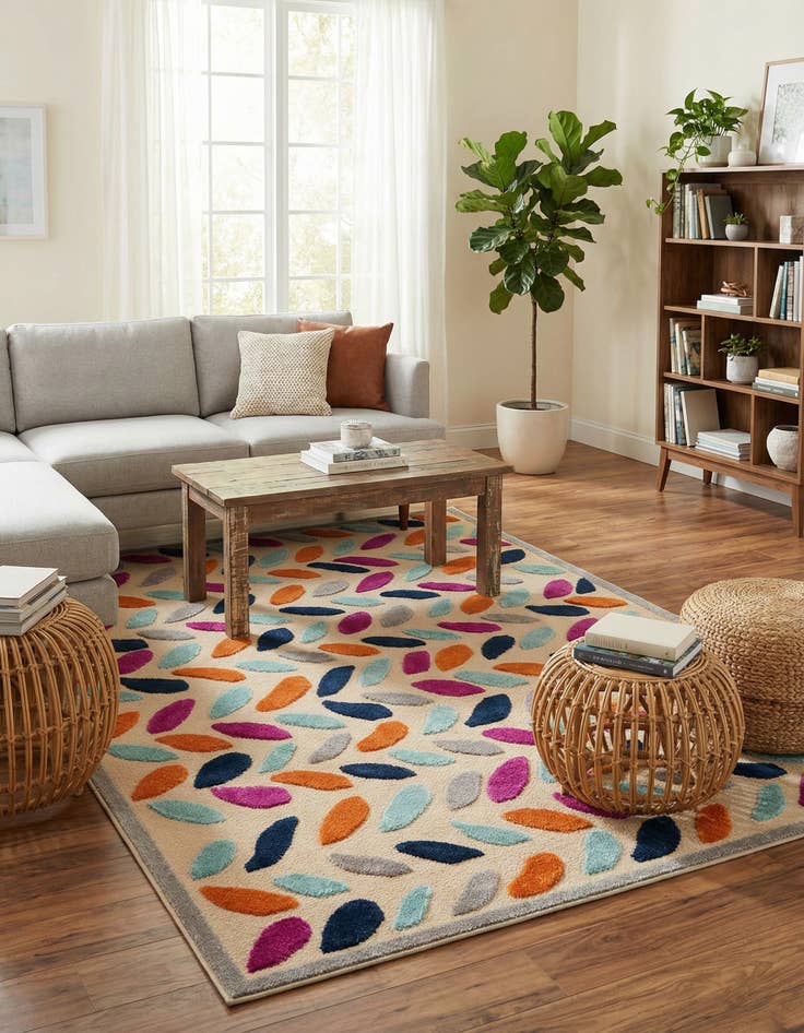 Detail image of 5' 3 x 8'  Washable Aruba Indoor / Outdoor Rug