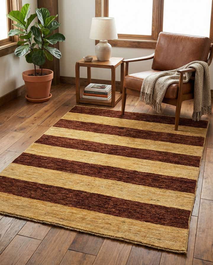 3' 5 x 4' 9 Hand Knotted Modern Ziegler Oriental Rug
