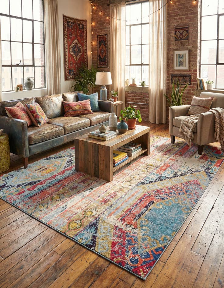 Detail image of 8' x 11' Washable Mesa Rug